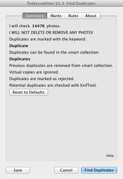 Summary Tab